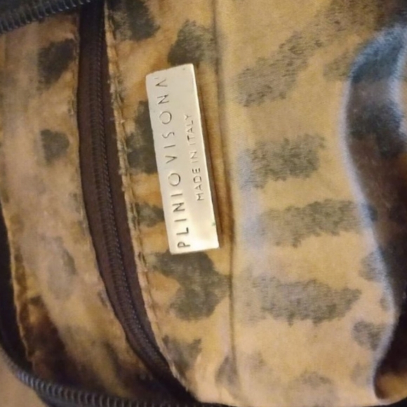 Plinio Visona Stitch Detailing Leather Hobo Bag - Picture 2 of 4